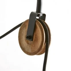 Maisons Du Monde Appliques Murales Et Spots Applique En Métal Noir Et Manguier -Luminaires Ventes applique en metal noir et manguier 1000 4 25 190880 6