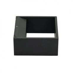 Dyberg Larsen Appliques Murales Et Spots Applique En Métal Noir Mat Et Verre, H 6 Cm D 13 Cm