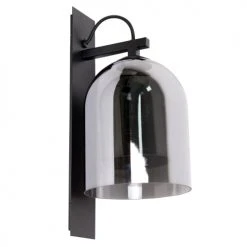 Keria Appliques Murales Et Spots Applique En Verre Et Métal Noir -Luminaires Ventes applique en verre et metal noir 4