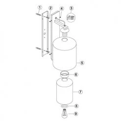 Keria Appliques Murales Et Spots Applique En Verre Et Métal Noir -Luminaires Ventes applique en verre et metal noir 5