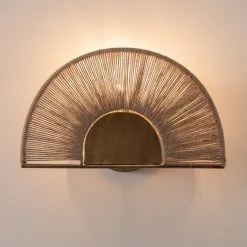 Maisons Du Monde Appliques Murales Et Spots Applique Filaire En Jute Et Métal Doré -Luminaires Ventes applique filaire en jute et metal dore 1000 9 20 210350 1