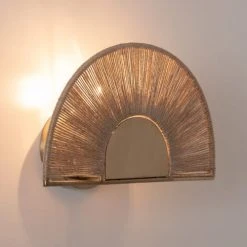Maisons Du Monde Appliques Murales Et Spots Applique Filaire En Jute Et Métal Doré -Luminaires Ventes applique filaire en jute et metal dore 1000 9 20 210350 4