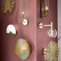 Maisons Du Monde Appliques Murales Et Spots Applique Globe En Verre Et Métal Doré -Luminaires Ventes applique globe en verre et metal dore 1000 1 36 190809 16