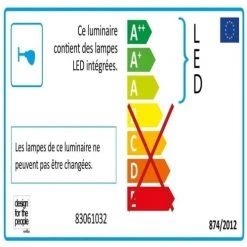 Nordlux Appliques Murales Et Spots Applique LED De Salle De Bain Métal Argent L40cm -Luminaires Ventes applique led de salle de bain metal argent l40cm 2