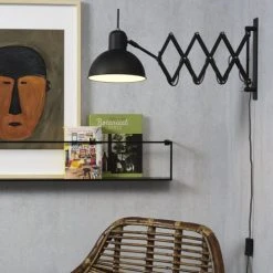 It's About Romi Appliques Murales Et Spots Applique Murale Déployante Acier Noir L50-85cm -Luminaires Ventes applique murale deployante acier noir l50 85cm 2