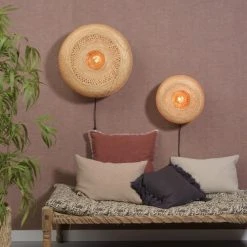 Good & Mojo Appliques Murales Et Spots Applique Murale En Bambou Naturel D60 -Luminaires Ventes applique murale en bambou naturel d60 2