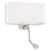 Keria Appliques Murales Et Spots Applique Murale En Fabric Blanc -Luminaires Ventes applique murale en fabric blanc