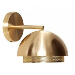 Hubsch Appliques Murales Et Spots Applique Murale En Métal Noir Ronde -Luminaires Ventes applique murale en laiton dore ronde