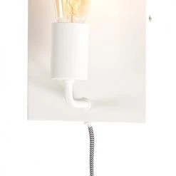 It's About Romi Appliques Murales Et Spots Applique Murale En Métal Blanc H25cm -Luminaires Ventes applique murale en metal blanc h25cm 4