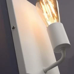 It's About Romi Appliques Murales Et Spots Applique Murale En Métal Blanc H25cm -Luminaires Ventes applique murale en metal blanc h25cm 5