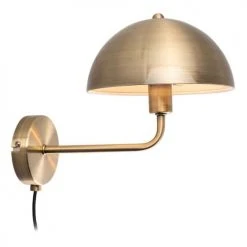 Leitmotiv Appliques Murales Et Spots Applique Murale En Métal Bonnet Doré Antique -Luminaires Ventes applique murale en metal bonnet dore antique 2