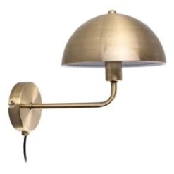 Leitmotiv Appliques Murales Et Spots Applique Murale Champignon En Métal Gris -Luminaires Ventes applique murale en metal bonnet dore antique