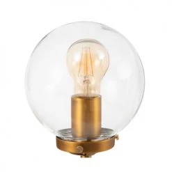 Ixia Appliques Murales Et Spots Applique Murale En Métal Doré Et Noir Globe En Verre H32,5cm -Luminaires Ventes applique murale en metal dore et noir globe en verre h32 5cm 4