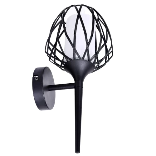 Keria Appliques Murales Et Spots Applique Murale En Métal Noir 4 Keria Appliques Murales Et Spots Applique Murale En Métal Noir – Image 2