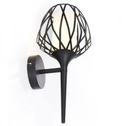 Keria Appliques Murales Et Spots Applique Murale En Métal Noir 11 Keria Appliques Murales Et Spots Applique Murale En Métal Noir -Luminaires Ventes applique murale en metal noir 3