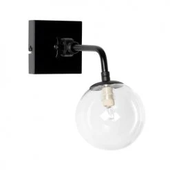 Maisons Du Monde Appliques Murales Et Spots Applique Murale En Métal Noir Et Sphère En Verre