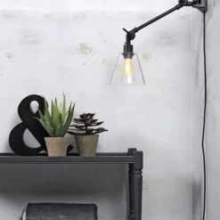 It's About Romi Appliques Murales Et Spots Applique Murale Métal Et Verre L55cm -Luminaires Ventes applique murale metal et verre l55cm 2