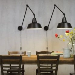 It's About Romi Appliques Murales Et Spots Applique Murale Pivotante Noire H80cm -Luminaires Ventes applique murale pivotante noire h80cm 2