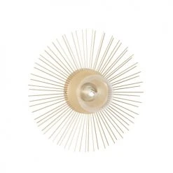 Maisons Du Monde Appliques Murales Et Spots Applique Murale Soleil, En Métal Doré Et Verre
