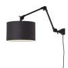 It's About Romi Appliques Murales Et Spots Applique Noire 2 Bras Et Abat-jour Noir L80cm -Luminaires Ventes applique noire 2 bras et abat jour noir l80cm