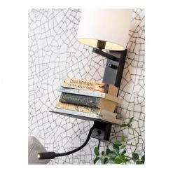 It's About Romi Appliques Murales Et Spots Applique Noire Avec Tablette Liseuse Et Abat-jour H52cm 13 It's About Romi Appliques Murales Et Spots Applique Noire Avec Tablette Liseuse Et Abat-jour H52cm -Luminaires Ventes applique noire avec tablette liseuse et abat jour h52cm 11