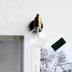 House Doctor Appliques Murales Et Spots Applique Noire Et Laiton -Luminaires Ventes applique noire et laiton 1