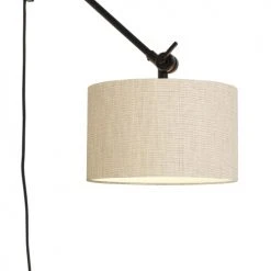 It's About Romi Appliques Murales Et Spots Applique Noire Flexible Et Abat-jour L65cm -Luminaires Ventes applique noire flexible et abat jour l65cm 5