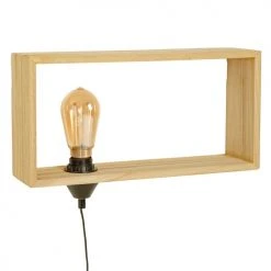 Sampa Helios Appliques Murales Et Spots Applique Ou Lampe à Poser étagère En Bois L42cm -Luminaires Ventes applique ou lampe a poser etagere en bois l42cm 3
