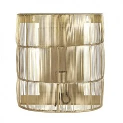 Maisons Du Monde Appliques Murales Et Spots Applique Tressé En Fines Lanières De Métal Doré