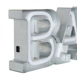 Maisons Du Monde Guirlandes Et Décorations Lumineuses Déco Lumineuse BAR En Métal Gris -Luminaires Ventes deco lumineuse bar en metal gris 1000 4 24 227328 2