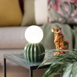 Maisons Du Monde Guirlandes Et Décorations Lumineuses Déco Lumineuse Cactus En Céramique Verte -Luminaires Ventes deco lumineuse cactus en ceramique verte 1000 2 16 227156 3