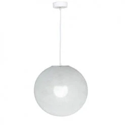 La Case De Cousin Paul Suspensions Globe Blanc D36cm -Luminaires Ventes globe blanc d36cm 2