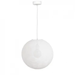 La Case De Cousin Paul Suspensions Globe Blanc D36cm