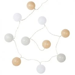 Maisons Du Monde Guirlandes Et Décorations Lumineuses Guirlande Lumineuse 10 LED Boules Multicolores L180