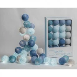 La Case De Cousin Paul Guirlandes Et Décorations Lumineuses Guirlande Lumineuse Bleue Et Grise -Luminaires Ventes guirlande lumineuse bleue et grise 2