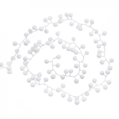 Maisons Du Monde Guirlandes Et Cimiers Guirlande Lumineuse Boules Blanches 128 LED L600