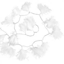 Maisons Du Monde Guirlandes Et Cimiers Guirlande Lumineuse Plumes Blanches L200