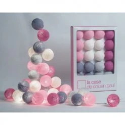 La Case De Cousin Paul Guirlandes Et Décorations Lumineuses Guirlande Lumineuse Rose Et Gris -Luminaires Ventes guirlande lumineuse rose et gris 2