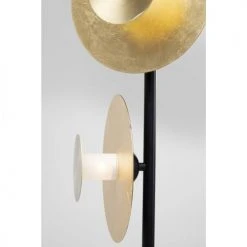 Kare Design Lampadaires Lampadaire 3 Disques En Acier Doré Et Marbre H160 -Luminaires Ventes lampadaire 3 disques en acier dore et marbre h160 2