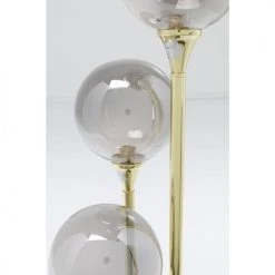 Kare Design Lampadaires Lampadaire 3 Globes En Verre, Acier Doré Et Marbre H83 -Luminaires Ventes lampadaire 3 globes en verre acier dore et marbre h83 2