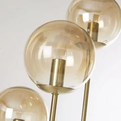 Maisons Du Monde Lampadaires Lampadaire 3 Globes En Verre Ambré Et Métal Doré H114 -Luminaires Ventes lampadaire 3 globes en verre ambre et metal dore h114 1000 4 29 202610 2