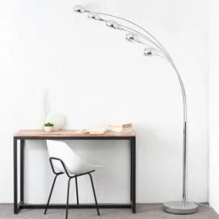 Maisons Du Monde Lampadaires Lampadaire 5 Branches En Métal Chromé H198 -Luminaires Ventes lampadaire 5 branches en metal chrome h198 1000 10 6 110952 8
