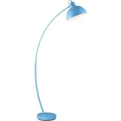 ATHM DESIGN Lampadaires Lampadaire Abat Jour Et Pied Métal Bleu -Luminaires Ventes lampadaire abat jour et pied metal bleu 2