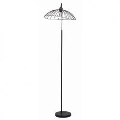ATHM DESIGN Lampadaires Lampadaire Abat Jour Et Pied Métal Noir