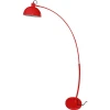 ATHM DESIGN Lampadaires Lampadaire Abat Jour Et Pied Métal Rouge -Luminaires Ventes lampadaire abat jour et pied metal rouge