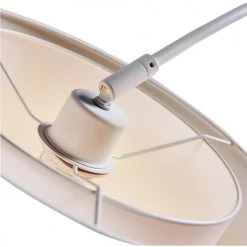 ATHM DESIGN Lampadaires Lampadaire Abat Jour Tissu Blanc Pied Métal -Luminaires Ventes lampadaire abat jour tissu blanc pied metal 5
