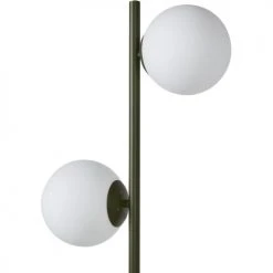 ATHM DESIGN Lampadaires Lampadaire Abat Jour Verre Pied Metal Brossé Vert Kaki -Luminaires Ventes lampadaire abat jour verre pied metal brosse vert kaki 4