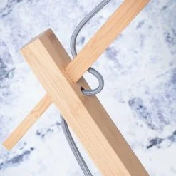 Good & Mojo Lampadaires Lampadaire Bambou Et Lin Naturel Beige H176cm -Luminaires Ventes lampadaire bambou et lin naturel beige h176cm 2