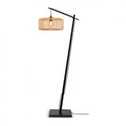 Good & Mojo Lampadaires Lampadaire Bambou Noir H176cm