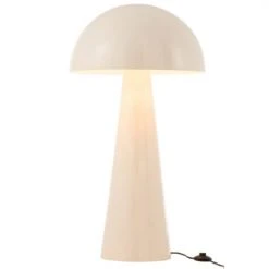 Meubles & Design Lampadaires Lampadaire Champignon En Métal Blanc